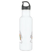 Ruhe, Liebe und Sesamstraße Edelstahlflasche (Rückseite)