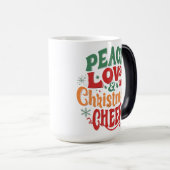 Ruhe, Liebe und Weihnachtsmann - Tasse 15 oz Morph (VorderseiteRechts)