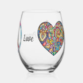 Ruhe, Liebe und Wein - Stein Glas oder (Links)