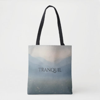 Ruhe - Misty Mountain Scene Tote Bag Tasche