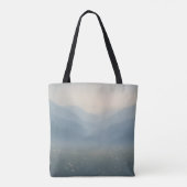 Ruhe - Misty Mountain Scene Tote Bag Tasche (Rückseite)