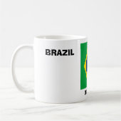 Ruhe mit brasilianischer Flagge behalten Kaffeetasse (Links)
