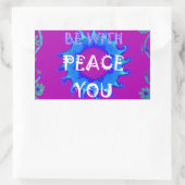 Ruhe mit Ihrer Inspiration Print Rechteckiger Aufkleber (Tasche)