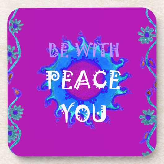 Ruhe mit Ihrer Inspiration Print Untersetzer (Vorderseite)