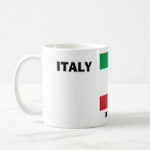 Ruhe mit Italienischer Fahne behalten Kaffee Tasse (Links)
