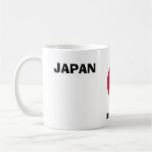 Ruhe mit japanischer Flagge behalten Kaffeetasse (Links)
