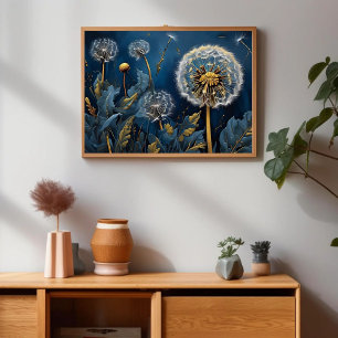 Ruhe mit Lüstern in der Kunst der AI in Nightsky Poster