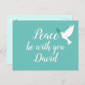 Ruhe mit Personalisierter Botschaft Postkarte (Vorne/Hinten)