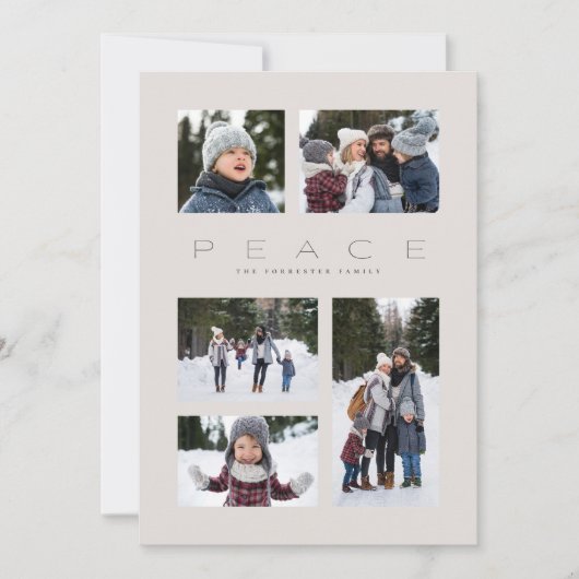 Ruhe modern mindestens 5 Foto Weihnachten neutral (Vorderseite)