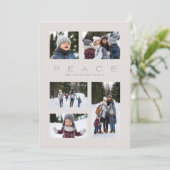 Ruhe modern mindestens 5 Foto Weihnachten neutral (Stehend Vorderseite)