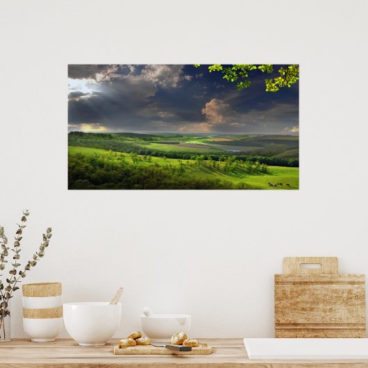 Ruhe Nachmittag Poster (Küche)