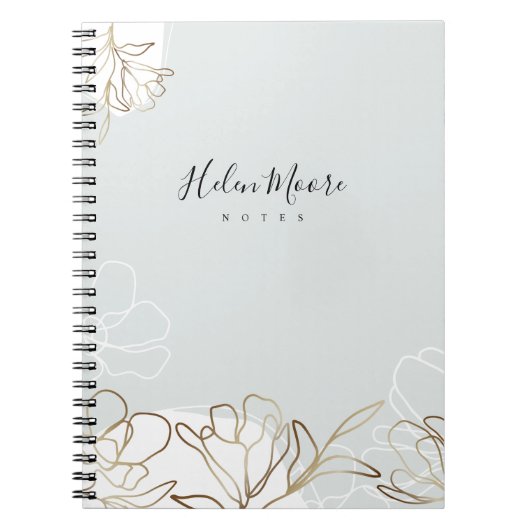Ruhe Natur inspiriertes Personalisiertes Notebook Notizblock (Vorderseite)
