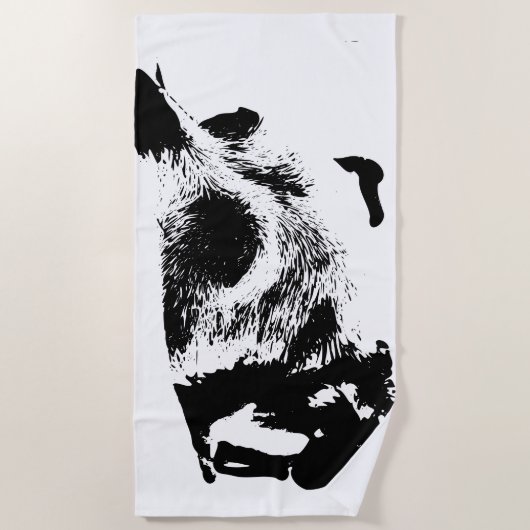 Ruhe neben den Wellen Strandtuch (Vorderseite)