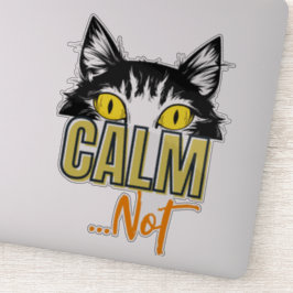 Ruhe...nicht. Die vielen Stimmungen der Katze Aufkleber