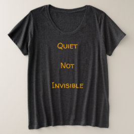 Ruhe nicht unsichtbar große größe T-Shirt