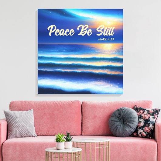 Ruhe noch gestresst Canvas Print Leinwanddruck (Insitu (Wohnzimmer))