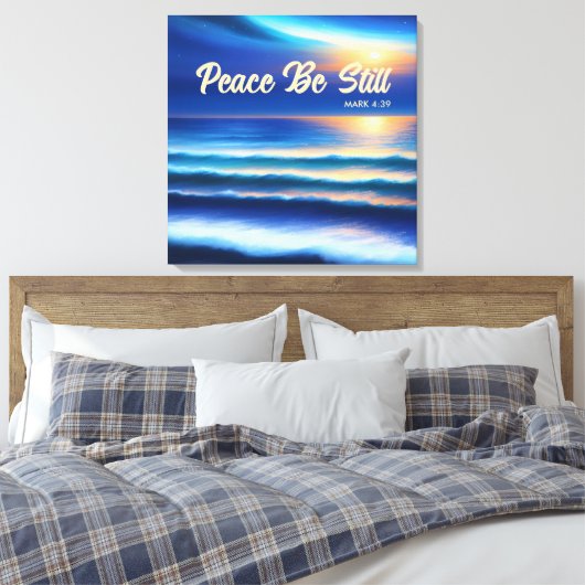 Ruhe noch gestresst Canvas Print Leinwanddruck (Insitu (Schlafzimmer))