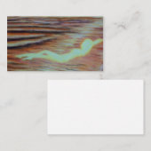 Ruhe-Ozean-Mondschein-Wellen-Strand-Visitenkarte Visitenkarte (Vorne/Hinten)