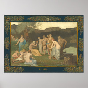 Ruhe - Pierre Puvis de Chavannes Kunst Poster