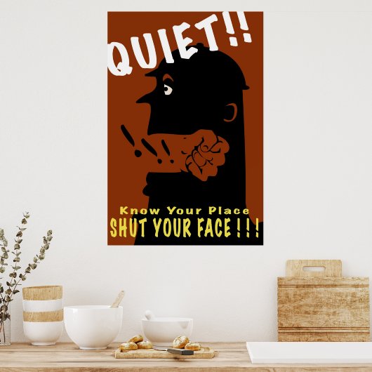 Ruhe! Poster (Küche)