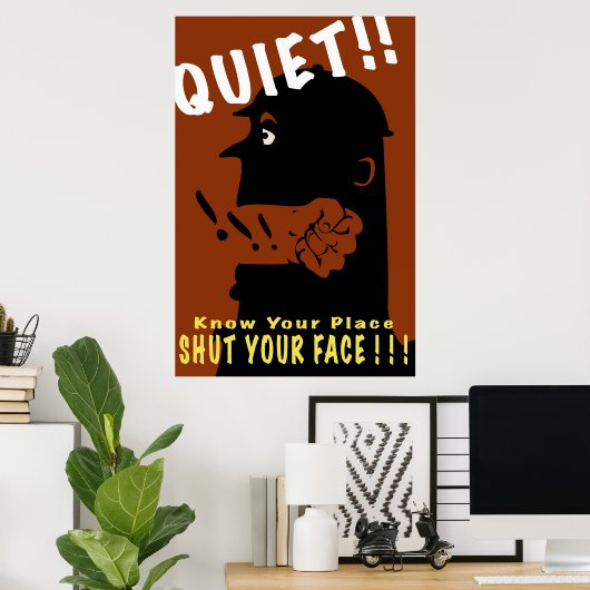 Ruhe! Poster (Heimbüro)