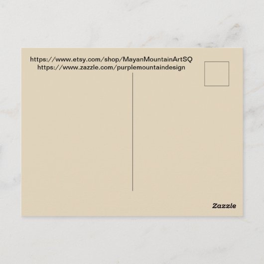 Ruhe Postkarte (Rückseite)