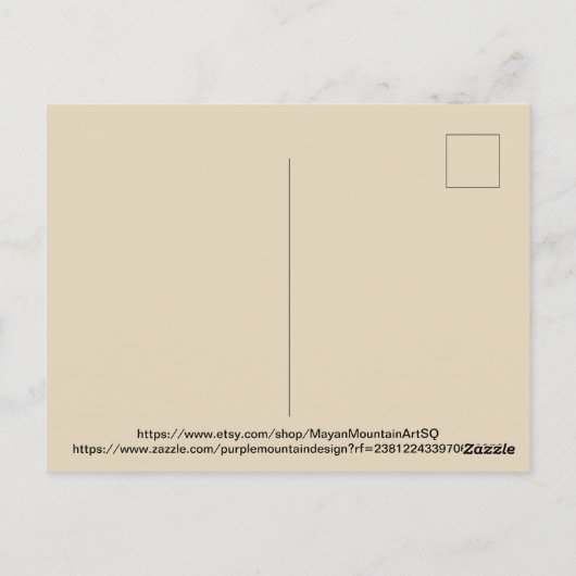 Ruhe Postkarte (Rückseite)