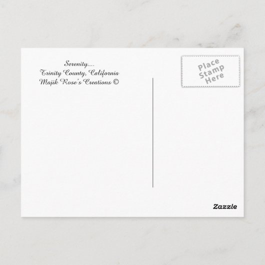 Ruhe... Postkarte (Rückseite)