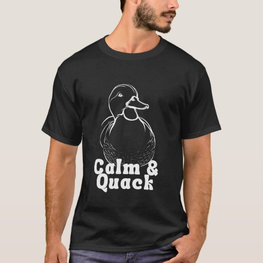 Ruhe & Quack Duck Funny Relaxter Tier T-Shirt (Vorderseite)