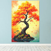 Ruhe Reflektion Leinwanddruck (Insitu (Holzboden))