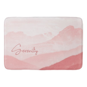 Ruhe Romantische rosa Landschaft Badematte