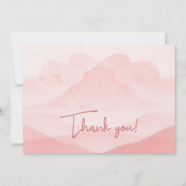 Ruhe Romantische rosa Landschaft Feiertagskarte