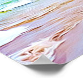 Ruhe, Ruhe und der freie Strand "Ocean Tranquil Po Poster (Ecke)