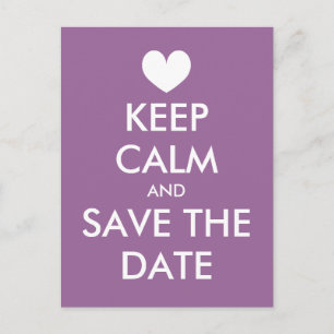 Ruhe Save the Date nach Karte behalten   Lavendel 