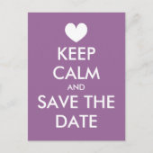 Ruhe Save the Date nach Karte behalten | Lavendel (Vorderseite)