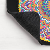 Ruhe Schöne farbenfrohe Floral Mandala Mousepad (Ecke)