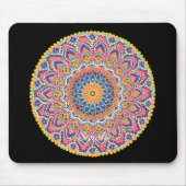 Ruhe Schöne farbenfrohe Floral Mandala Mousepad (Vorne)