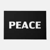 Ruhe Schwarz-weiß minimalistisch modern und elegan Fußmatte (Vorderseite)