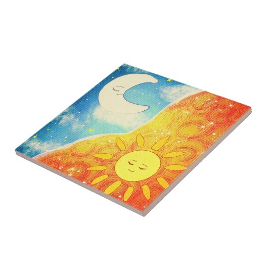 Ruhe, Sonne und Mond Fliese (Seite)