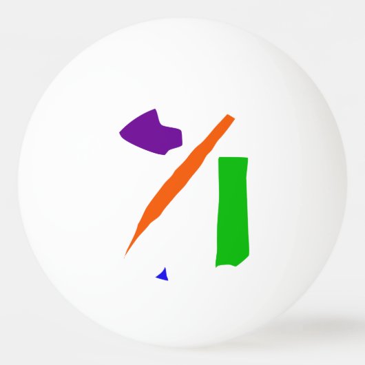 Ruhe sprechen tischtennisball (Rückseite)