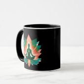 Ruhe-Stärke-Meditations-Aura-Kunst Tasse (Vorderseite Links)