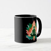 Ruhe-Stärke-Meditations-Aura-Kunst Tasse (VorderseiteRechts)