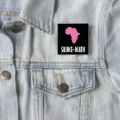 Ruhe = Tod in Afrika-Knopf Button (Beispiel)