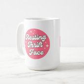 Ruhe-Troedel-Gesicht-Tasse Kaffeetasse (Vorderseite Links)