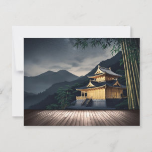 Ruhe über dem Goldenen Pavillon Postkarte