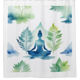 Ruhe über Lotus Duschvorhang