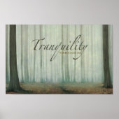"Ruhe umgibt mich" Motivation Affirmation Poster (Vorne)