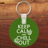 Ruhe und Abkühlen (Lot) behalten (beliebig) Schlüsselanhänger (Vorderseite)