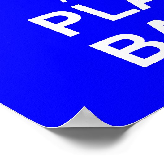 Ruhe und Abspielen von Ball Print oder Poster beha (Ecke)