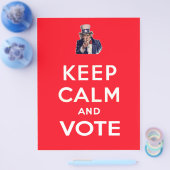 Ruhe und Abstimmung behalten Flyer (Einzeln)